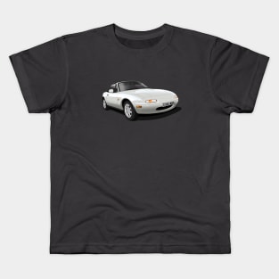 1990 Mazda MX5 in white Kids T-Shirt